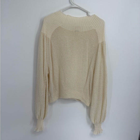 Free People Elderflower Pullover Sweater in Off White - Picture 5 of 10